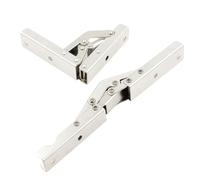 2 bisagras plegables de 90 grados para puerta o estantería, resorte plano, plegable, soporte oculto, soporte de mesa, herrajes para muebles, estantería de puerta, soporte de mesa