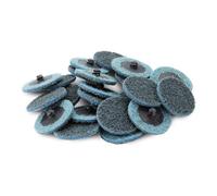 2 "Black Hawk azul superficie acondicionado Cambio Rápido discos Fine Prep Pad - 25 unidades