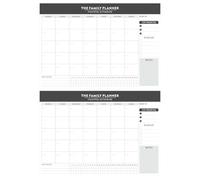 2 blocs de notas desgarrables para planificación semanal y mensual, planificador académico mensual, blocs de notas para planificación, 52 hojas de papel rasgable para suministros de oficina