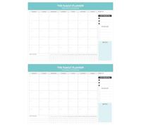 2 blocs de notas mensuales, planificador académico semanal, cuaderno de oficina para organización diaria, 52 hojas