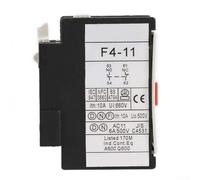 2 bloques auxiliares para LADN11, 1NO/1NC, corriente de calefacción de 10 A, compatible con contactor de CA CJX2, modelo F4-11