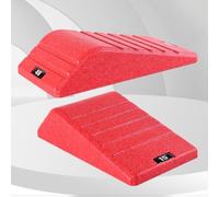 2 bloques de cuña antideslizantes para sentadillas con capacidad de 550 libras, tabla inclinada EPP para estiramiento de pantorrillas y entrenamiento de flexibilidad de la parte inferior del cuerpo en