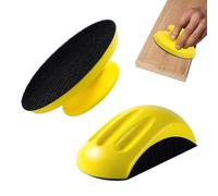 2 bloques de lijado manual de 5 pulgadas, bloque de lijado manual de velcro, bloque para lijado a mano, forma de ratón y redondo bloques abrasivos, para el hogar y manualidades