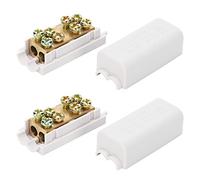 2 Bloques De Terminales T, Divisor Principal Alta Potencia 1 Entrada 2 Salidas, Bloque De Empalme Rápido para conexión De Cables Zk-1310 1000V 80