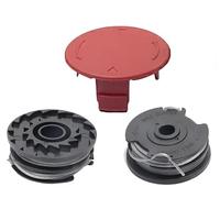 2 bobinas y 1 tapa,bobinas de alimentación automática,Bobina de Repuesto de Recortadora,bobina de repuesto estándar,Compatible con cortadora de césped Bosch ART 27/27+,ART 30/30+