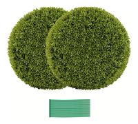 2 Bolas de boj 50 cm, Bolas de boj, Planta artificial de corte de forma, Planta decorativa de boj, Plantas de bolas decorativas