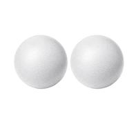 2 bolas redondas de espuma de poliestireno de 10 cm, sin acabar, para decoración del hogar, arreglos florales, manualidades, esferas de espuma