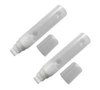 2 bolígrafos de pintura vacía recargables, marcadores acrílicos de punta plana/redonda para pintar sobre papel, madera, cerámica, metal, marcadores de manualidades