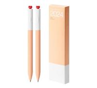 2 bolígrafos de tinta de gel de 0,5 mm de tinta neutra estética, primer corazón de amor, gel giratorio creativo para diario