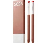 2 bolígrafos de tinta de gel de 0,5 mm de tinta neutra estética, primer corazón de amor, gel giratorio creativo para diario