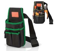 2 Bolsa de Cinturón de Herramientas, Bolsa Portaherramientas Cintura Pequeña, Cinturón Porta Herramientas Electricista para Electricistas, Carpinteros y Trabajadores de Construcción(14 x 26 x 4 cm)
