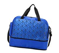 2. Bolsa de deporte de moda para gimnasio, resistente al agua, plegable, para mujer, para yoga, viajes, para llevar al hombro, Blue, Mass Beauty