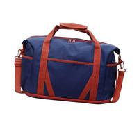 2. Bolsa deportiva de lona para mujer, compacta, para viajes, para llevar durante la noche, fines de semana, yoga, bolsa de hombro para fin de semana, Blue, Mass Beauty