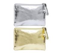 2 Bolsas De Almacenamiento De Color Sólido, Billetera De PU Impermeable, Billetera Pequeña para Mujer, Bolsa De Almacenamiento Simple Y Moderna, Práctica Bolsa De Almacenamiento De Viaje