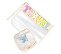 2 bolsas de almacenamiento de maquillaje amigable por viaje versátil en diseños elegantes con almacenamiento de muñeca práctico, Viaje