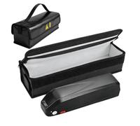 2 bolsas de batería para bicicleta eléctrica, caja ignífuga para batería de bicicleta, funda protectora impermeable a prueba de explosiones, funda protectora para batería de bicicleta eléctrica, para