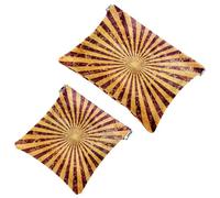 2 bolsas de cosméticos con bolsillo de campo de fútbol americano Grungy, bolsa de maquillaje de metralla de cierre automático, portátil, sin cremallera, mini bolsa de maquillaje de viaje para monedas,