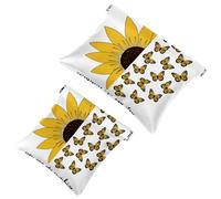 2 bolsas de cosméticos con bolsillo de flores de amapolas rojas, bolsa de maquillaje de metralla de cierre automático, portátil, sin cremallera, mini bolsa de maquillaje de viaje para auriculares,