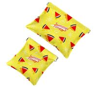 2 bolsas de cosméticos de bolsillo Space Race Space, bolsa de maquillaje de metralla de cierre automático, portátil, sin cremallera, mini bolsa de maquillaje de viaje para auriculares, moneda, lápiz