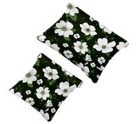 2 bolsas de cosméticos de bolsillo Space Race Space, bolsa de maquillaje de metralla de cierre automático, portátil, sin cremallera, mini bolsa de maquillaje de viaje para auriculares, moneda, lápiz