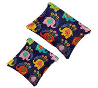 2 bolsas de cosméticos de bolsillo verde con patrón de balones de fútbol, bolsa de maquillaje de metralla de cierre automático, portátil, sin cremallera, mini bolsa de maquillaje de viaje para