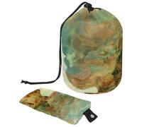 2 bolsas de cosméticos de viaje, bolsas de maquillaje de gran capacidad, suaves, impermeables, portátiles, con cordón, bolsa de cosméticos Art Man y naturaleza, Art Man and Nature,