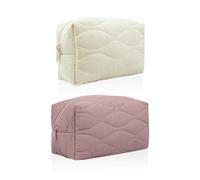 2 Bolsas De Cosméticos Suaves, Bolsas De Lavado De Viaje, Bolsas Portátiles De Gran Capacidad, Artículos Pequeños para Organizar