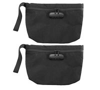 2 bolsas de dinero con cerradura, bolsa de dinero de 11 x 7.5 pulgadas para almacenamiento de viaje, bolsa duradera a prueba de olores con cremallera para dinero en efectivo, gris, Talla única