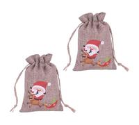 2 bolsas de embalaje con cordón para guardar joyas, caramelos, bolsa de arpillera