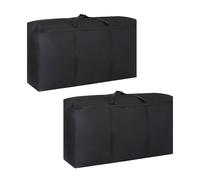 2 bolsas de equipaje Oxford, bolsas de almacenamiento para equipaje de viaje, bolsas de lona transpirable, adecuadas para ropa de cama, edredones, mantas, ropa (80 x 45 x 25 cm)