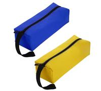 2 bolsas de herramientas pequeñas multiusos con cremallera, bolsas de herramientas de lona, bolsas de herramientas pequeñas, bolsas organizadoras de herramientas, bolsa de almacenamiento para