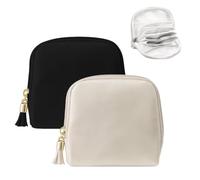 2 Bolsas De Joyería En La Mano, Bolsas De Almacenamiento En Capas Finas En El Interior, Billetera Portátil, Adecuadas para Viajes Diarios, Compras Y Viajes Cortos.