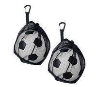 2 bolsas de malla para pelotas de baloncesto, con cordón, soporte de clip para mochila, bolsa de natación, bolsa de deporte, bolsa de baloncesto con cordón (sin pelota), Negro , Refer to description