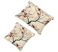 2 bolsas de metralla para bolso, bolsa de maquillaje impermeable con flores coloridas, ardilla gorda 1354, bolsa portátil para regalos de mujer, multicolor, (Multicolor 04), A：7.1x5.8in/18x14.8cm，B