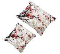 2 bolsas de metralla para bolso, bolsa de maquillaje impermeable con flores coloridas, ardilla gorda 1354, bolsa portátil para regalos de mujer, Multicolor 10, A：7.1x5.8in/18x14.8cm，B:4.7x4.5in