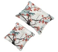 2 bolsas de metralla para bolso, bolsa de maquillaje impermeable con flores coloridas, ardilla gorda 1354, bolsa portátil para regalos de mujer, Multicolor 03, A：7.1x5.8in/18x14.8cm，B:4.7x4.5in