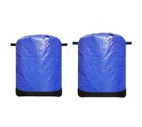 2 bolsas de mudanza reutilizables resistentes con cordón y asas, bolsas de almacenamiento de ropa gigantes, impermeables, para ropa, ropa de cama, colcha, mantas, equipaje (azul)