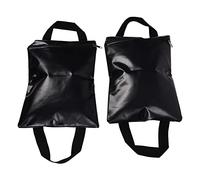 2 Bolsas de Negras con Correas, Bolsas de Peso portátiles para Entrenamiento Deportivo y estabilización del Marco de la Red del toldo de la Tienda de campaña al Aire Libre,