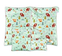 2 bolsas de pañales húmedas organizadoras/bolsas húmedas para natación impermeable lavable cremallera reutilizable ropa sucia bolsa para trajes de baño, toalla de playa, ropa deportiva