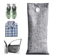 2 bolsas de purificación de aire natural | Absorbente de olores de carbón de bambú para el hogar y el coche | Eliminador de olores de armario, desodorante de habitación pequeña y ambientador de coche