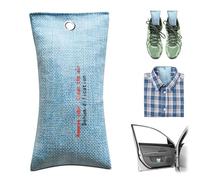 2 bolsas de purificación de aire natural | Absorbente de olores de carbón de bambú para el hogar y el coche | Eliminador de olores de armario, desodorante de habitación pequeña y ambientador de coche