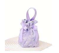2 bolsas de regalo de boda pequeñas con asas de cordón, bolsas de tela, pequeñas bolsas de regalo, bolsas de regalo, bolsas de regalo, embalaje para dulces, galletas, pintalabios, joyas, violetas