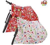 2 Bolsas de Regalo Gigantes para Fiestas Navideñas de 152 x 183 cm con Etiquetas de Regalo, Bolsa de Regalo para Navidad