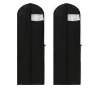 2 bolsas largas para ropa, 60 x 180 cm, color negro