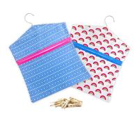 2 bolsas para pinzas de la ropa, 30x33 cm, bolsas para pinzas de ropa, cesta portátil y colgable,cesta pinzas ropa,cesta pinzas ropa tender,pinzas tender ropa,cestas organizadoras,molas roupa