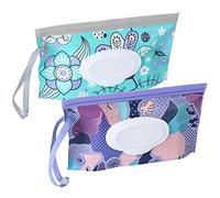 2 bolsas para toallitas húmedas para bebés, para viajes, reutilizables, dispensador de toallitas húmedas para bebés, bolsas para toallitas húmedas para bebés