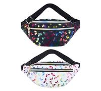 2 bolsillos para mujer, bolsos impermeables para mujer, bolsas de viaje diagonales, bolsos portátiles para mujer, bolsillos brillantes, Negro , talla única, moderno