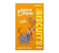 Edgard Cooper Premios para Perros, (Plátano, 1 x 400g), Galletas para Premiar, Sin Cereales, premios para Perros Veganos, bocaditos para Entrenamiento llenos de Fruta Fresca