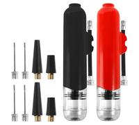 2 Bomba para Balones, Bomba de Globo Portátil Kit de Bomba de Aire con Aguja Inflador de Balones, Bomba de Globo Bomba de Bola para Fútbol Rugby Voleibol Baloncesto Balonmano Globo