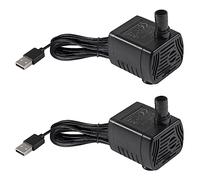 2 bombas de agua sumergibles USB de 3 W DC3.5V-9 para fuente pequeña para acuario, fuente de pecera, fuente hidropónica, fuente de agua, fuentes de interior